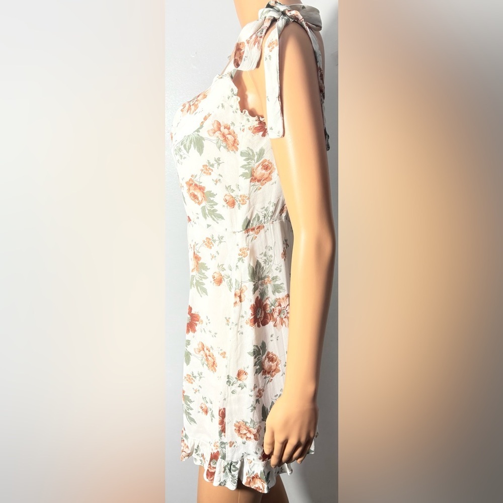 Reformation White Floral Mini Dress - Picture 4 of 16